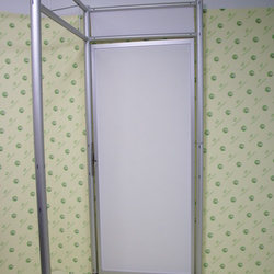 Octaquick Tür mit Stofffüllung weiß