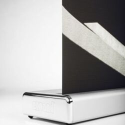 EXPAND Rollup M2silber mit Grafik 85x200cm