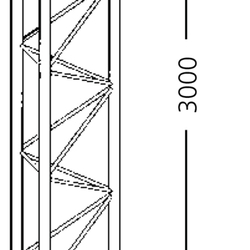 OCTANORM Maxima  3-Punkt Stütze (3m) M300