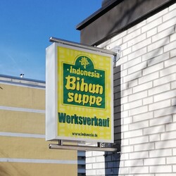 LED Leuchtkasten / Ausleger Edelstahloptik