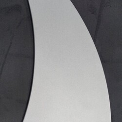 Tischplatten in Haifischflossen Form - in silber, weiß, schwarz ca. 93x55cm 16mm