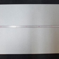 Tischplatte rechteckig silber, weiß 106x40cm 16mm