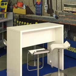 Dialog- & Brückentisch -weiß - 60x120x110cm LxBxH